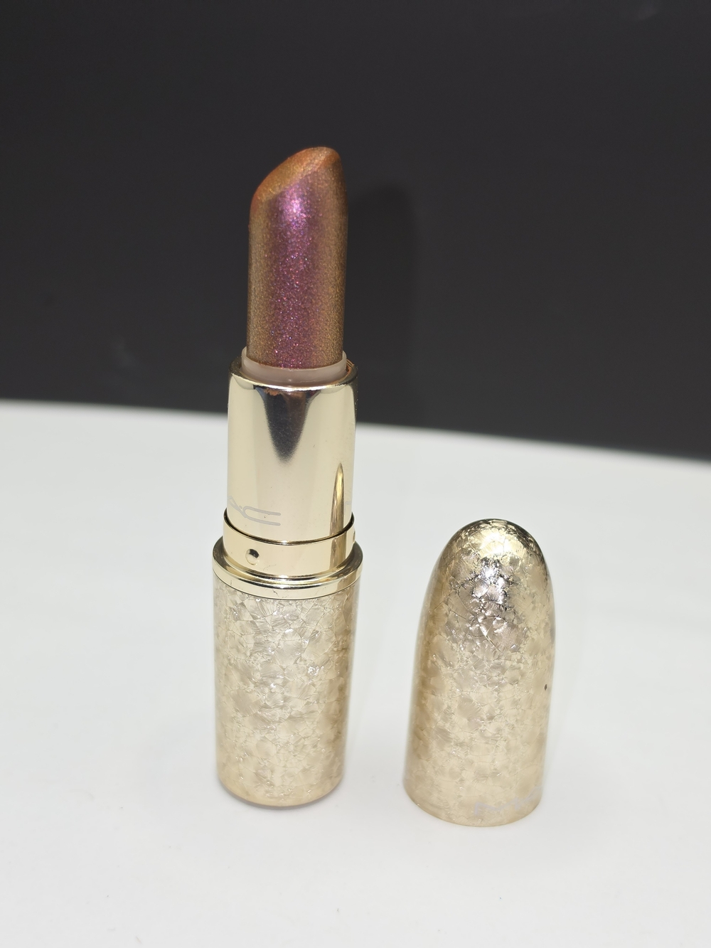 LIMITED EDITION MAC FROST LIPSTICK- "SHIMMER & SPICE" **RARE!**
